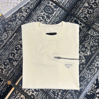 Prada Premium Fermuar Detaylı Premium T-shirt