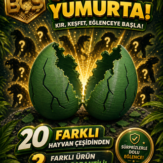 (3 adet)Sürpriz yumurta set hayvan temalı
