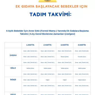 Ev Yapımı Bebek Mamalarıyla Sağlıklı Başlangıç: Dijital Bebek Ek Gıda Takvimi