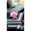 KLİMA SÜSÜ PEMBE TAŞLI PEMBE TÜYLÜ