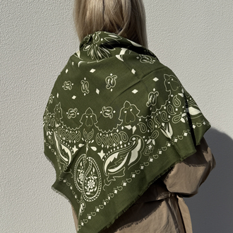 BerGu Scarf Haki Şal