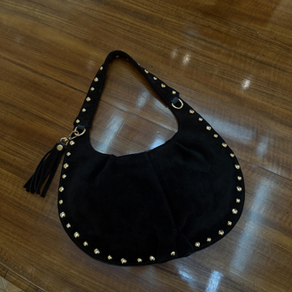 Isabella Suede Siyah Çanta
