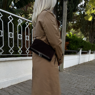Sera Suede Acı Kahve Çanta 