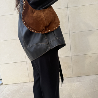 Isabella Suede Taba Çanta