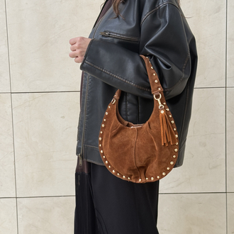 Isabella Suede Taba Çanta