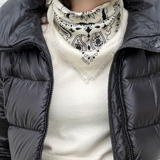 BerGu Beyaz Şal Bandana