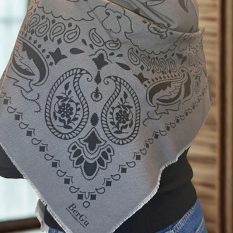 BerGu Scarf Gri Şal