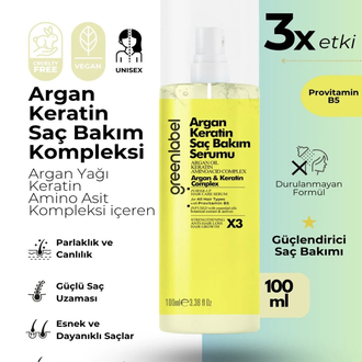 Greenlabel argan keratin saç bakım kompleksi
