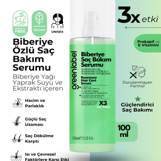 Greenlabel biberiye saç bakım serumu
