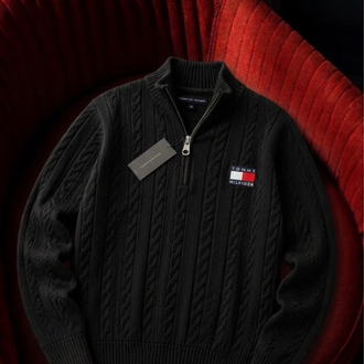 Tommy Hilfiger Fermuarlı Triko