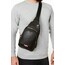 Newish Unisex Kulaklık Çıkışlı Çapraz Omuz Çantası Siyah Freebag