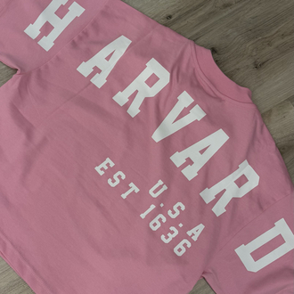 Pembe Baskılı Tişört
