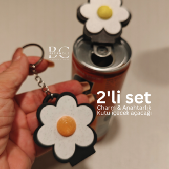 2'li Set-Kutu İçecek Açacağı Anahtarlık / Charm