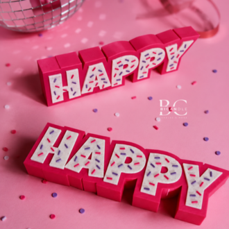 "HAPPY" Yazı Dekoru