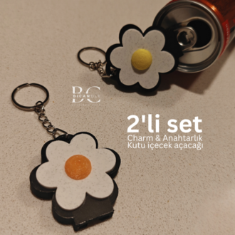 2'li Set-Kutu İçecek Açacağı Anahtarlık / Charm