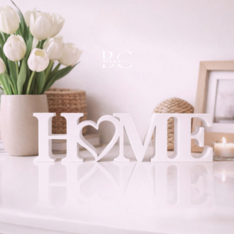 "HOME" Yazı Dekoru