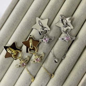 Melek kanadı telefon charm(gold)