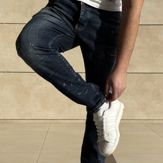 DSQUARED2 LAZER KESİM NAVYBLUE JEANS