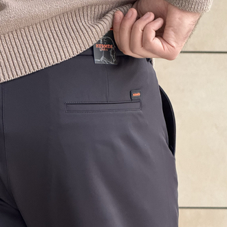 HERMES LACIVERT KUMAŞ PANTOLON