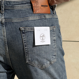 HERMES GLACIER BLUE PREMIUM JEANS 