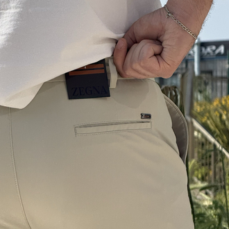 ZEGNA ITHAL KUMAŞ PANTOLON (KREM)