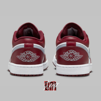 Air Jordan 1 Low White “Bordeaux