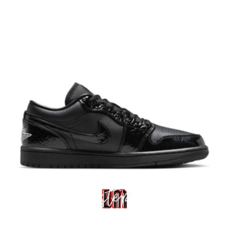 Nike Air Jordan 1 Low SE Patent Elephant Black