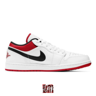 Air Jordan 1 Low White University Red