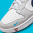 Nike Dunk Low "Grey/Navy" Mini Swoosh