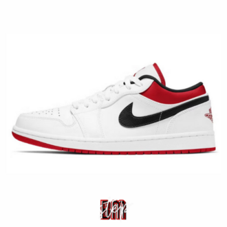 Air Jordan 1 Low White University Red