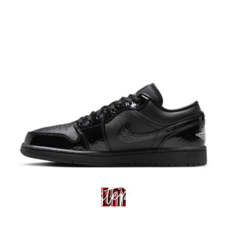 Nike Air Jordan 1 Low SE Patent Elephant Black