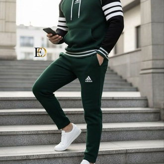 Adidas Alt Üst Takım– Üç iplik kalın pamuklu kumaş