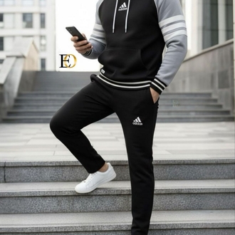 Adidas Alt Üst Takım– Üç iplik kalın pamuklu kumaş