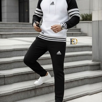 Adidas Alt Üst Takım– Üç iplik kalın pamuklu kumaş