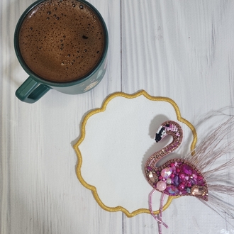 flamingo broş