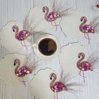 flamingo broş