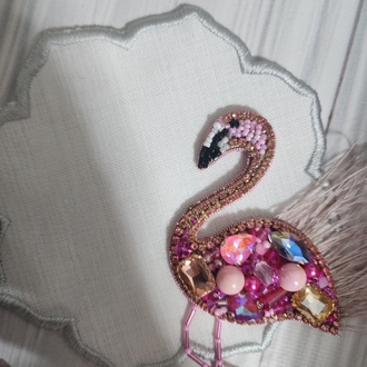 flamingo broş