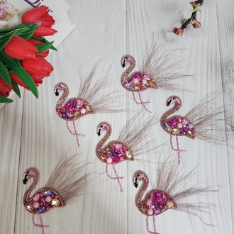 flamingo broş
