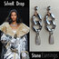 By Bulik Tasarım Sılver Drop Stone Earrings