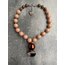 Shapeless Agate Nude Copper Kolye 