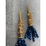 Night Blue Tassel Küpeler