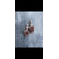 By Bulik Tasarım Sılver Mink Plush Earrings