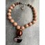 Shapeless Agate Nude Copper Kolye 