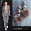 By Bulik Tasarım Sılver Mink Plush Earrings