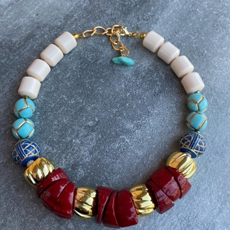 Carol and Traditional Blue Kolye 