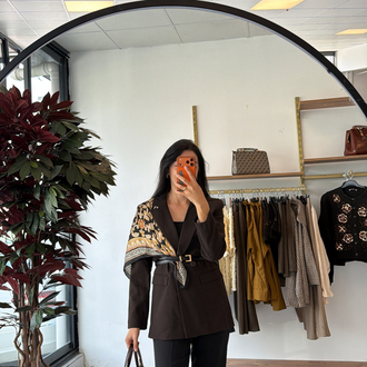 Blazer ceket Kahve
