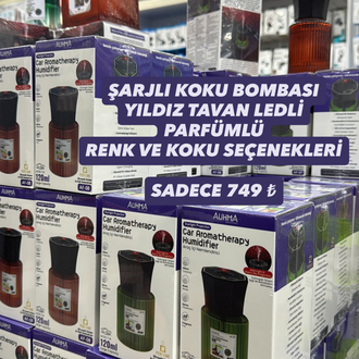 ŞARJLI KOKU BOMBASI YILDIZ TAVANLI PARFÜMLÜ