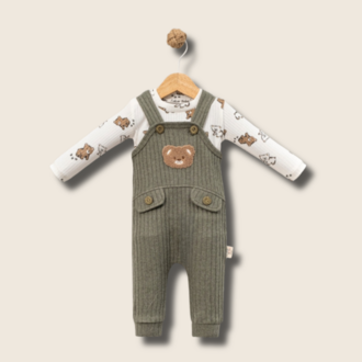 Teddy Pals – Organik Bebek Salopet Seti