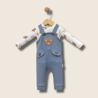 Teddy Pals – Organik Bebek Salopet Seti