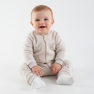 BABYBOO YUMOŞ AYICIK FERMUARLI TULUM 6-18 Ay